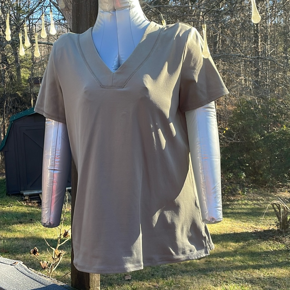 J. Jill Olive Green Stretch Blouse